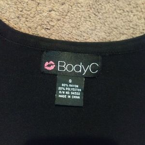 Black body-con dress